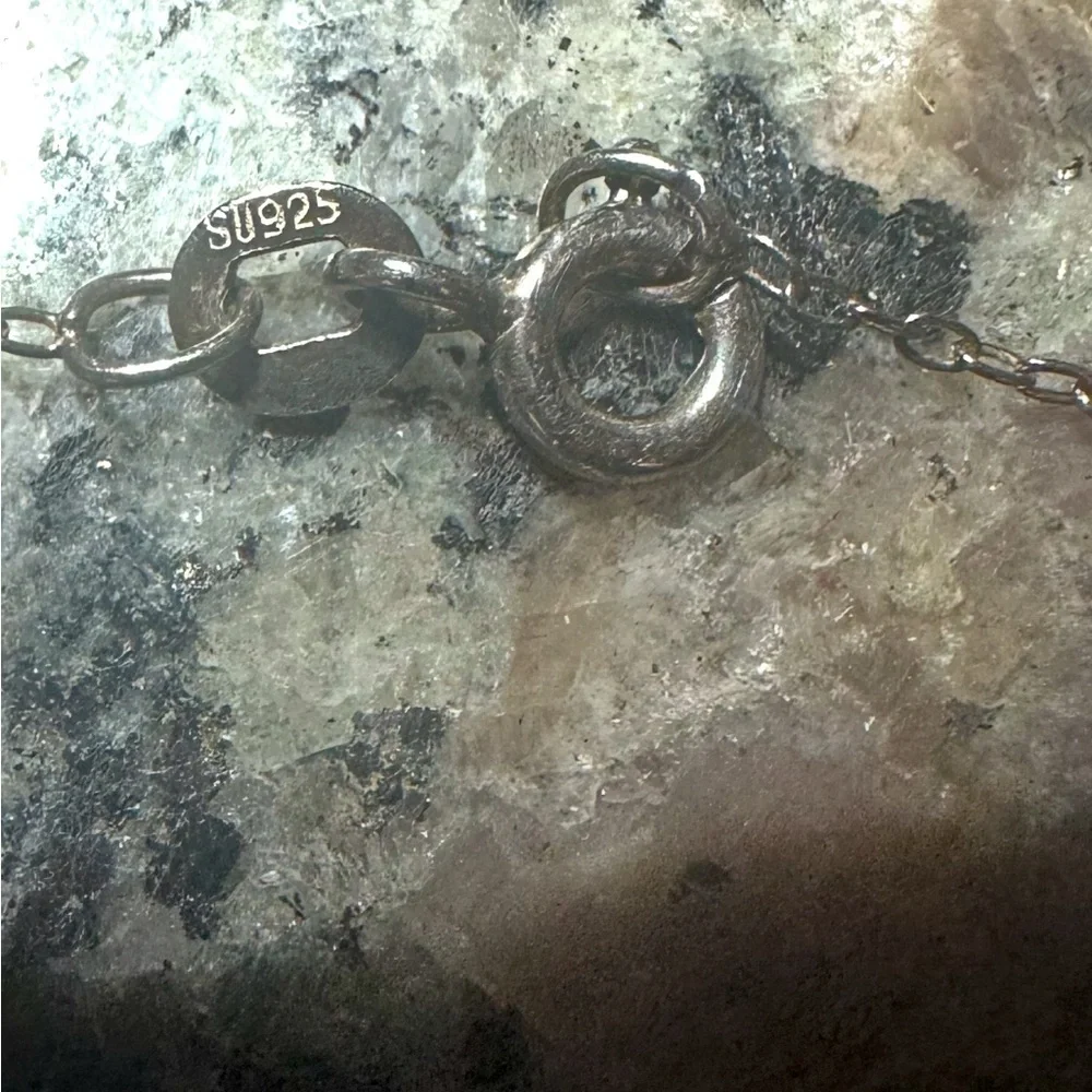 925 Silver Vintage Bible Charm Necklace